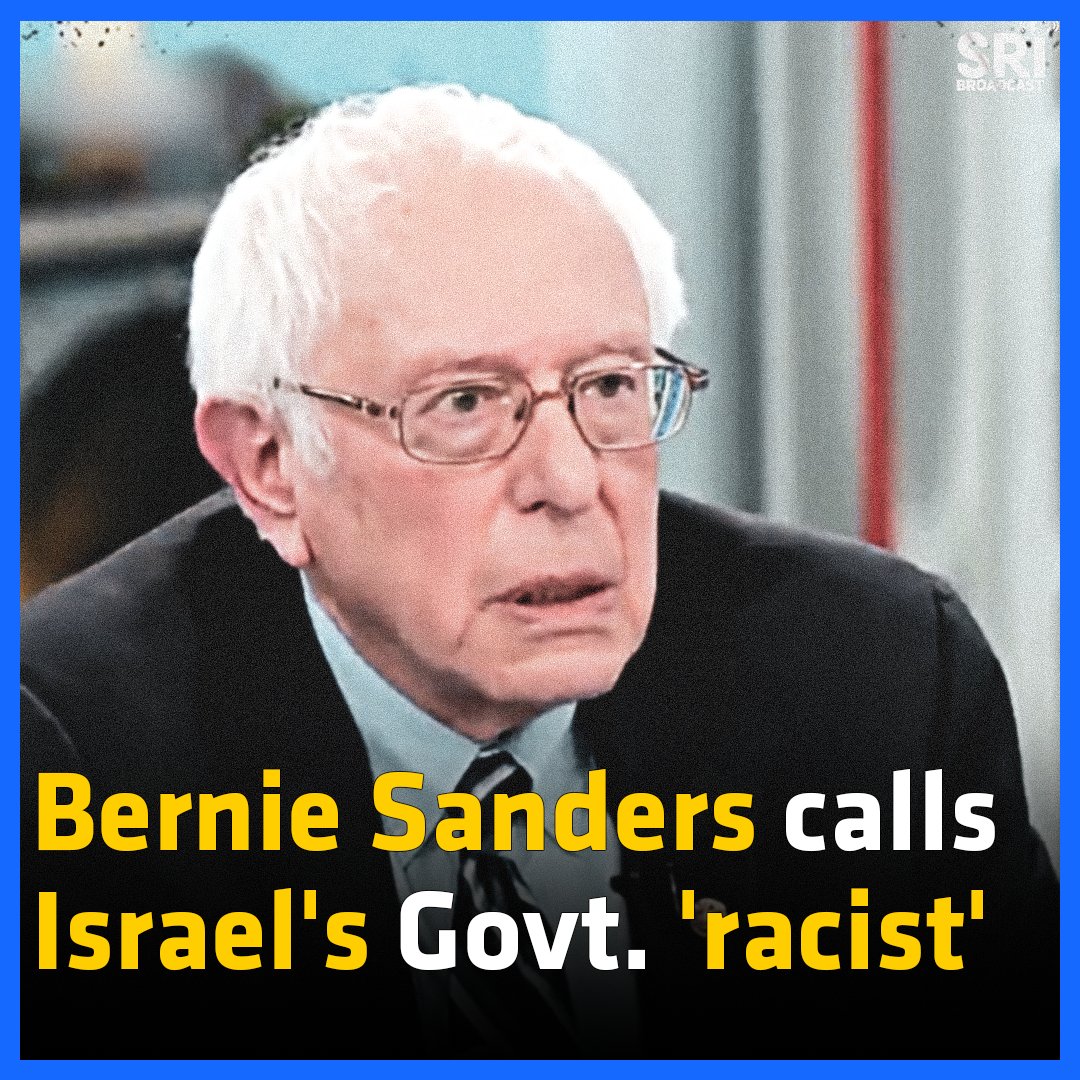 SRI on Twitter "US senator Bernie Sanders calls Israel's government