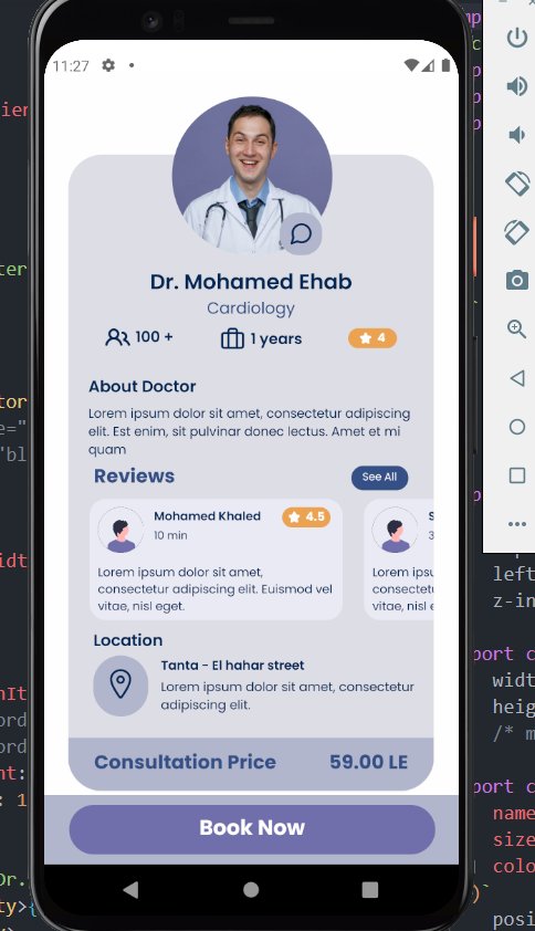Mohamed45677972's tweet image. Day 2️⃣✌️
I have built the doctor screen 🧑‍⚕️ and learned how to use the “useFocusEffect” hook 🪝
How to style💥 a button using Pressable and apply the press effect on a pressable 👆 component with a border radius.
#react_native #100_day #coding