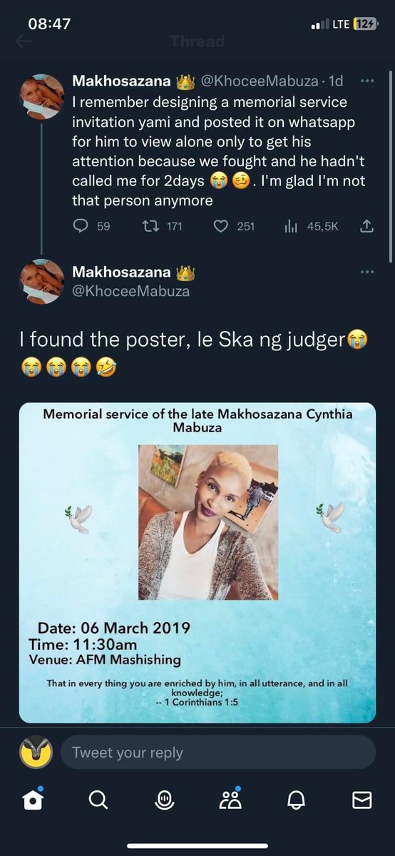 ApheleleJody's tweet image. Cynthia 😭😭😭😭what level is this