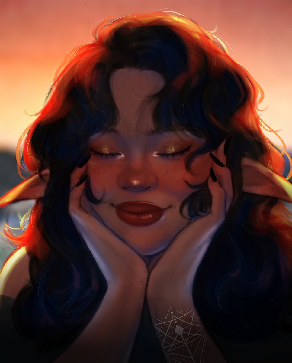 jennidoodlesoup's tweet photo. Sunset fairy 🌇🧚🏿
#artmoots https://t.co/j8vYTnMqkJ