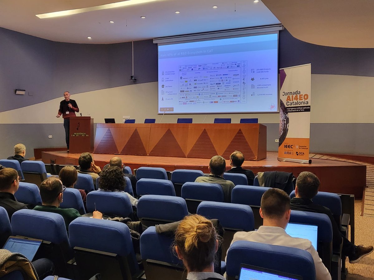 IEEC_space's tweet image. #Today we are celebrating the #Catalonia #AI4EO Day on #ArtificialIntelligence applied to #EarthObservation and #RemoteSensing 🌍

🔹 Discussing about #synergies and initiatives to bring these fields together 💪

#AI #EO @IEEC_space @tic @AIRACat_eu @esa #philab @ICGCat @IIIACSIC