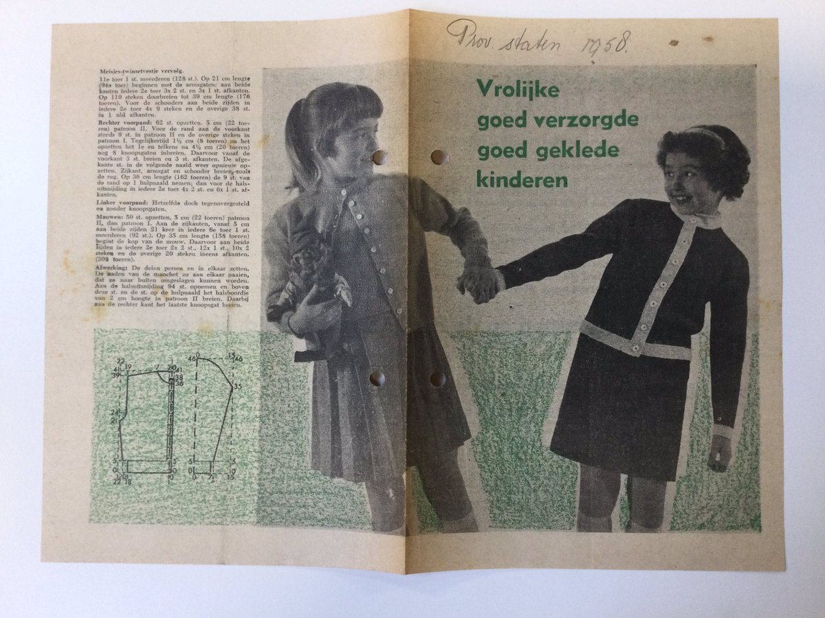 DNPP_RUG's tweet photo. In de aanloop naar de Provinciale Statenverkiezingen 2023 nemen we een kijkje in onze schatkist…🔎 Voor de verkiezingen in 1958 bracht de @PvdA deze geweldige folder uit, met gratis haak- en breipatronen. Politieke microtargeting is van alle tijden! 😉 #PS2013 https://t.co/EuuM8Xyxab