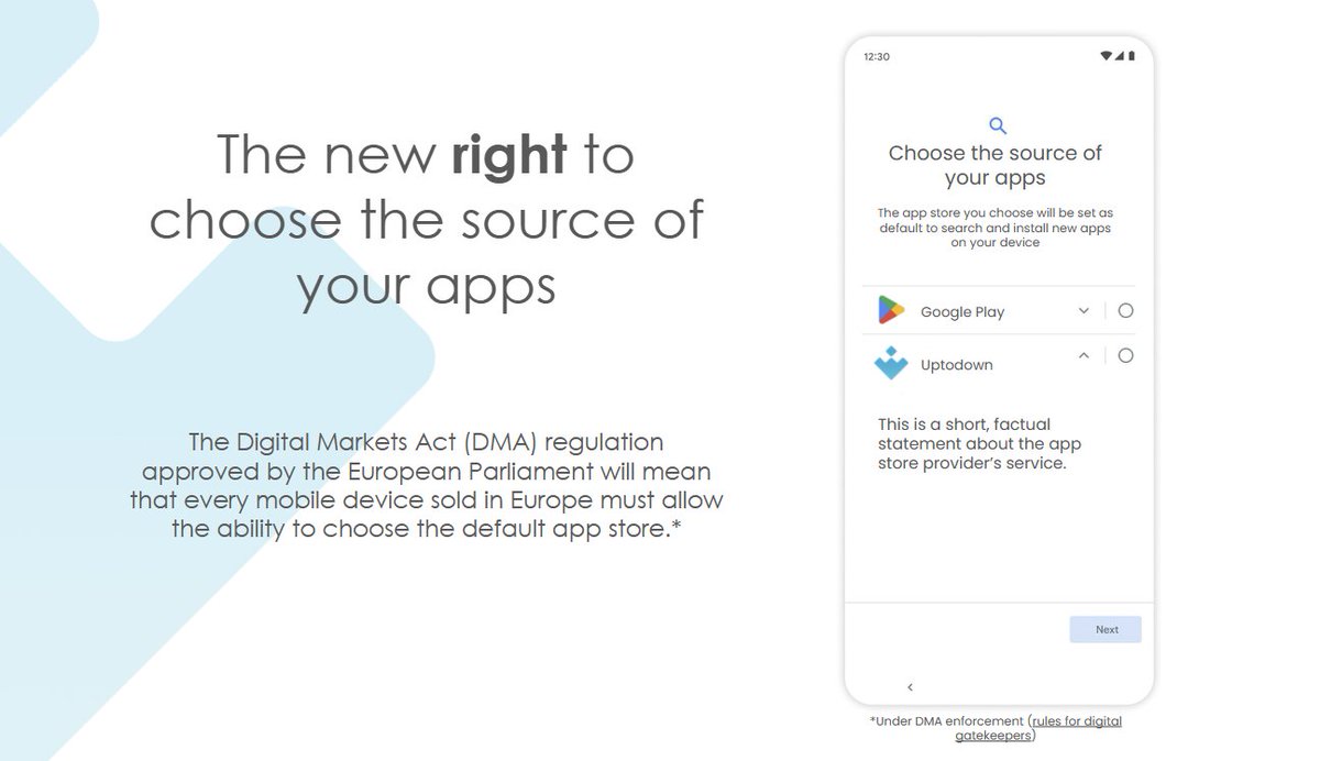 luishg's tweet photo. This is what the end of the most lucrative and successful duopoly in history looks like. 15 years after the launch of the App Store on IOS 2 and the appearance of Google Play (formerly Android Market), we are ready to fight💪 https://t.co/rWLc4wwsaY