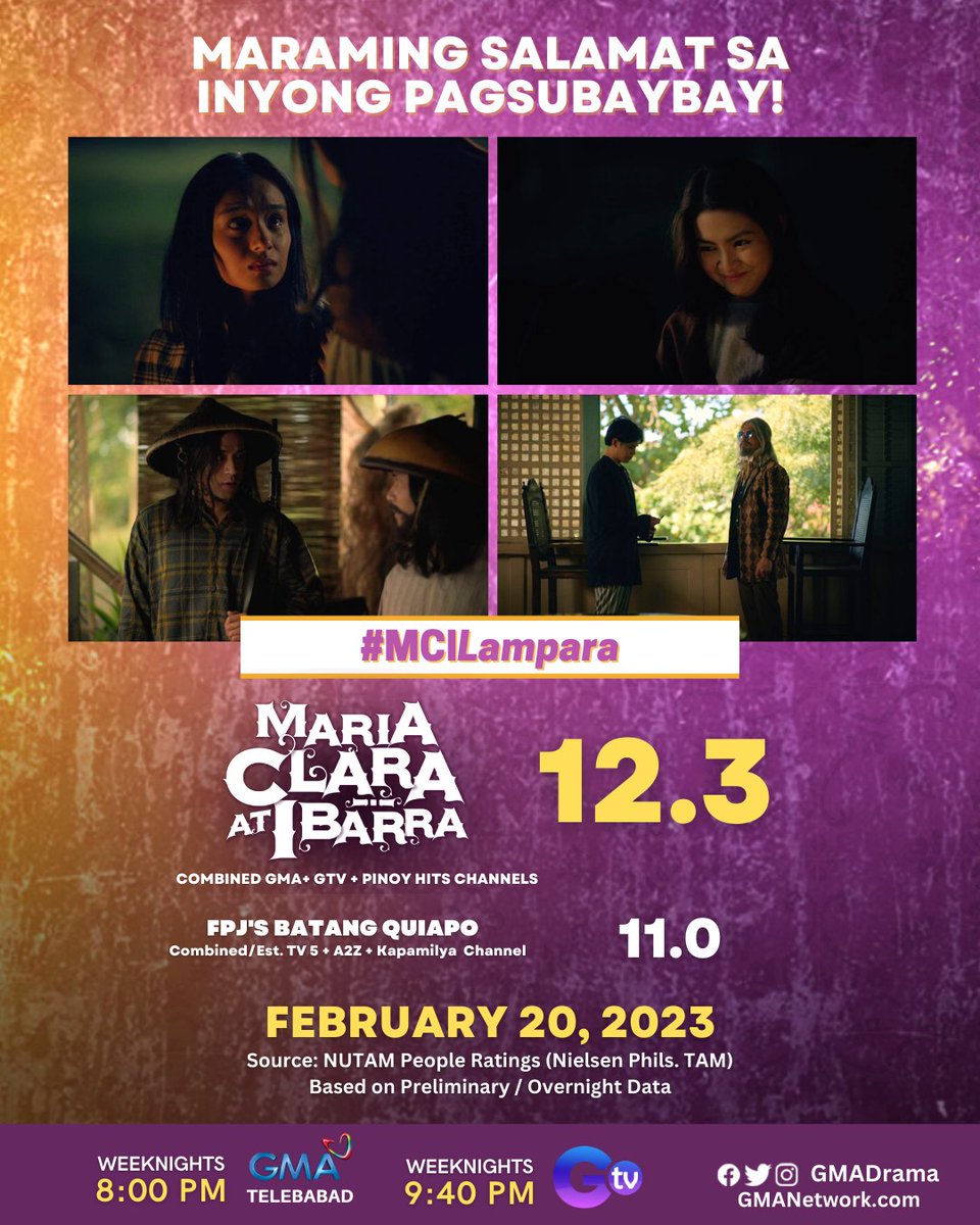 GMADrama's tweet photo. Talagang pinakinggan n'yo ang pasabog na plano ni Simoun sa #MCILampara kagabi!

Maraming salamat sa pagtutok sa #MariaClaraAtIbarra, mga Kapuso! ❤️ https://t.co/q8SQlYqaob