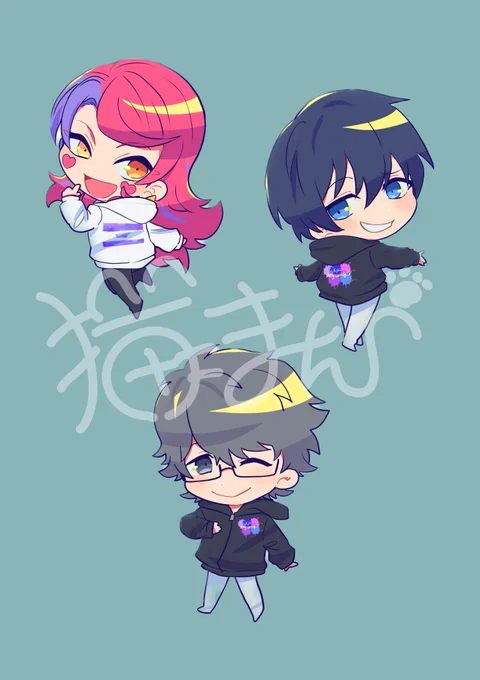 あさぎりさんのバースデーイベント、おまくるのために3時間くらいで慌てて買いた絵です!ステッカーにしました… 