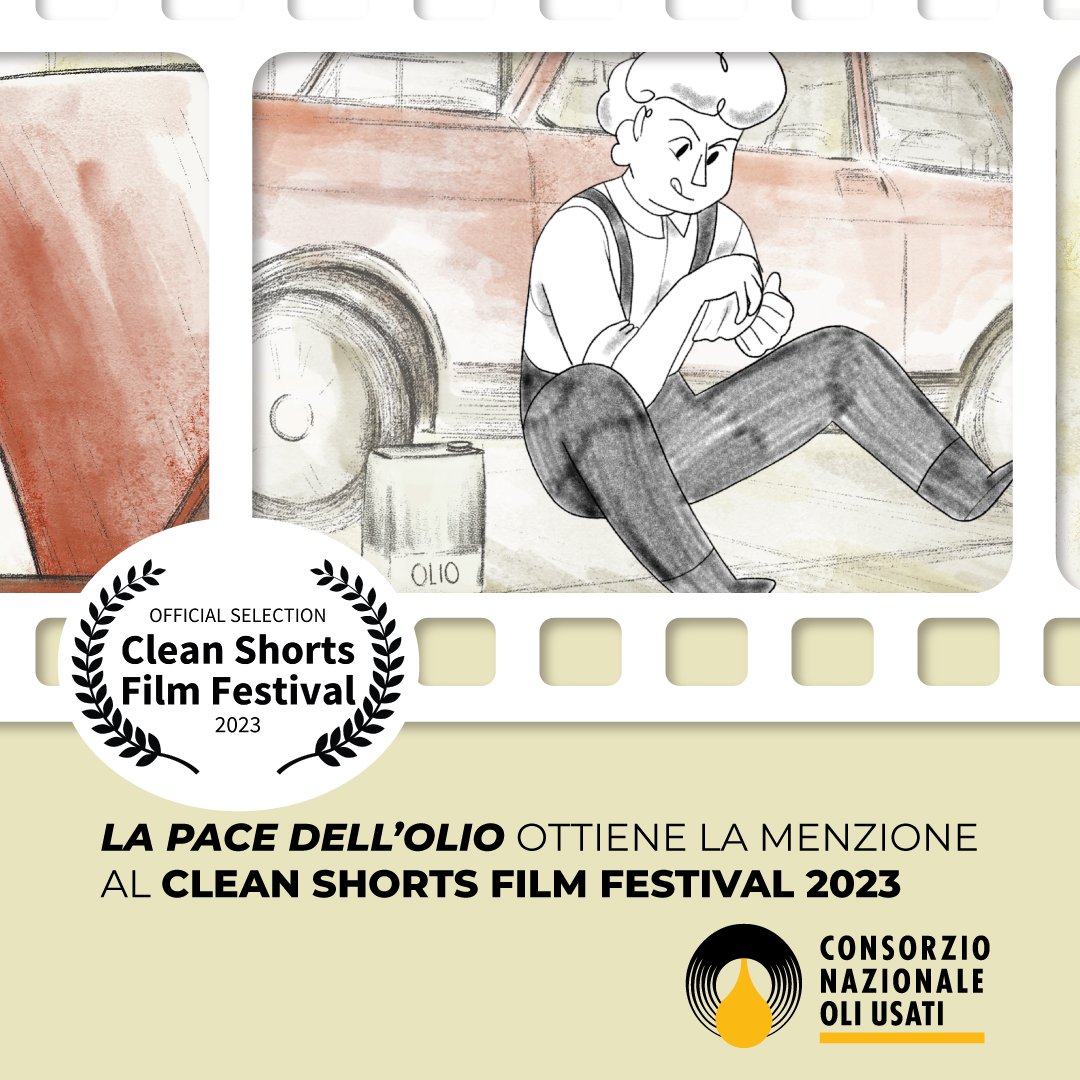 Conou_consorzio's tweet photo. 📽️Una nuova nomination per "La pace dell'olio", il cortometraggio per ragazzi realizzato dal #CONOU tratto dalla novella di @errecavallo.
✍🏻Il progetto di educazione ambientale ha ottenuto una menzione al Clean Shorts Film Festival 2023.
➡️https://t.co/KPL62LQbM0 https://t.co/z6Dm0pFumY
