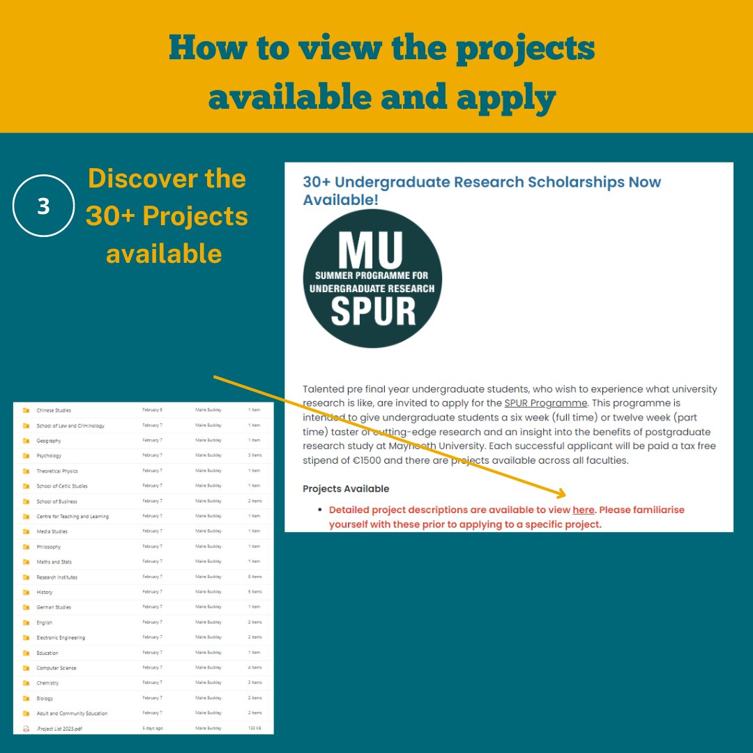 mu_futureready's tweet image. ❗️SPUR 2023 Applications are Open❗️ ⠀
✅Experience what university research is like ⠀
✅Work with Maynooth faculty on a project that interests you
✅Participate in a paid programme during the summer⠀
To find out more, go to MU Future Ready Connect.
Swipe to see how ➡️ ⠀