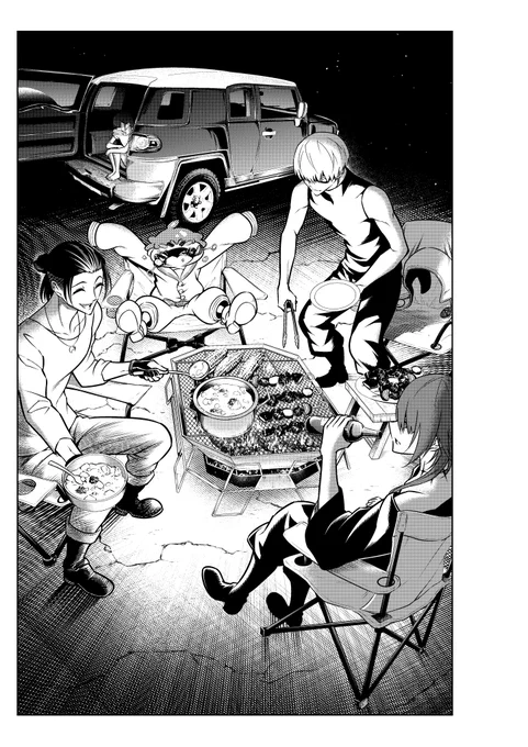 2月22日発売のガンガンジョーカーにラグナクリムゾン最新話載ってます。お前らふつーに飯食うのな 