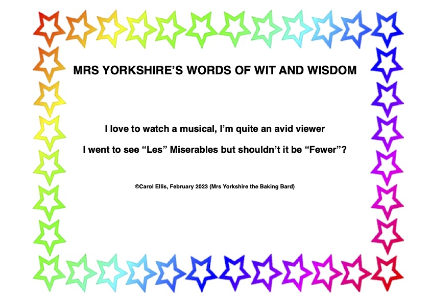YorksBakingBard's tweet photo. Oh I know but I'm a stickler for grammar. 🤣🤣 Here's one for all you grammarphobes. 🤣🤣🤣🤣 #grammar #grammarpolice #fewernotless #poetry #poetrycommunity #poetrylovers #PoetryForever #poetrytwitter #poets #poetsofTwitter #poem #puns #JokeoftheDay https://t.co/wRZOzHgKZM