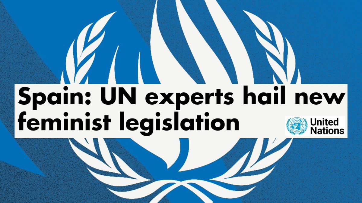 Nueve expertos y expertas independientes de la ONU felicitan a España por su avance en derechos feministas. 
Es un orgullo que nuestro país sea referente. Seguimos✊🏼💜
ohchr.org/en/press-relea…