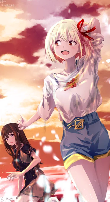 千束    #リコリコ 「何しょ〜か?・・これから・・」たきな「諦めていた事から初めてみたらどうですか?」千束「いいねぇそれっ」 