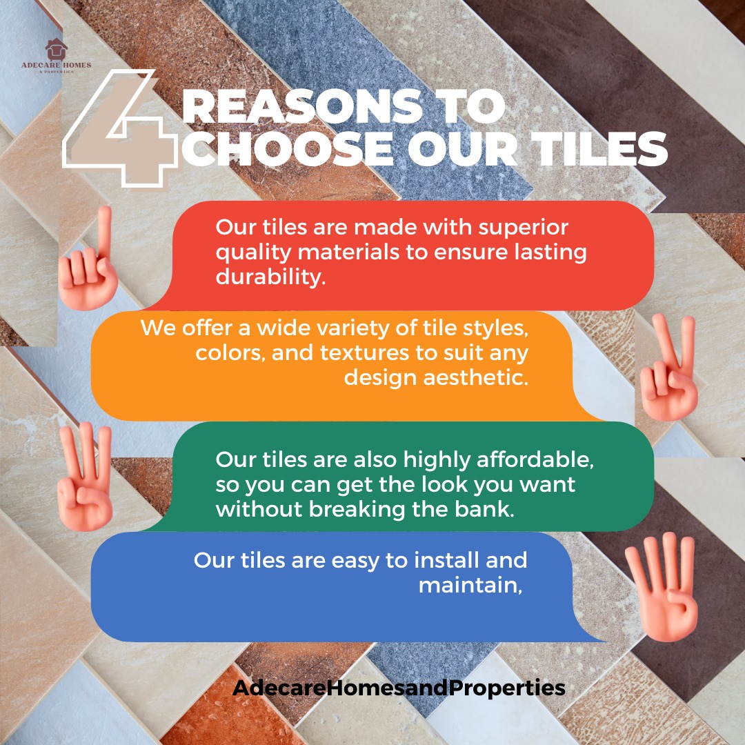 AdecareHomes's tweet image. Looking for quality,unique and affordable tiles and tiling work.

We got you covered.

Slide into our dm and we would be glad to show you our portfolio.

Adecare

#property 
#properties 
#tiles 
#tiling 
#interiordesign 
#Elections2023