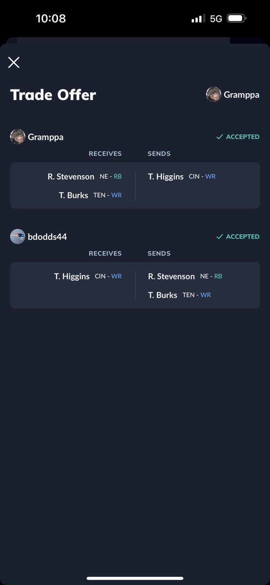 TheGramppa's tweet photo. @DynastyNerds Gave up Tee 😓 https://t.co/1lGwTARYVG