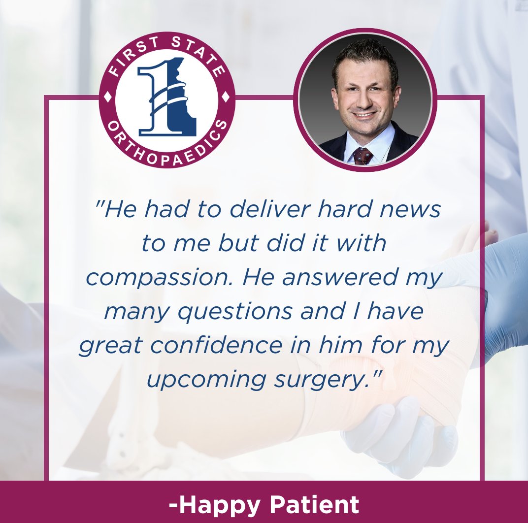 First State Ortho tweet media