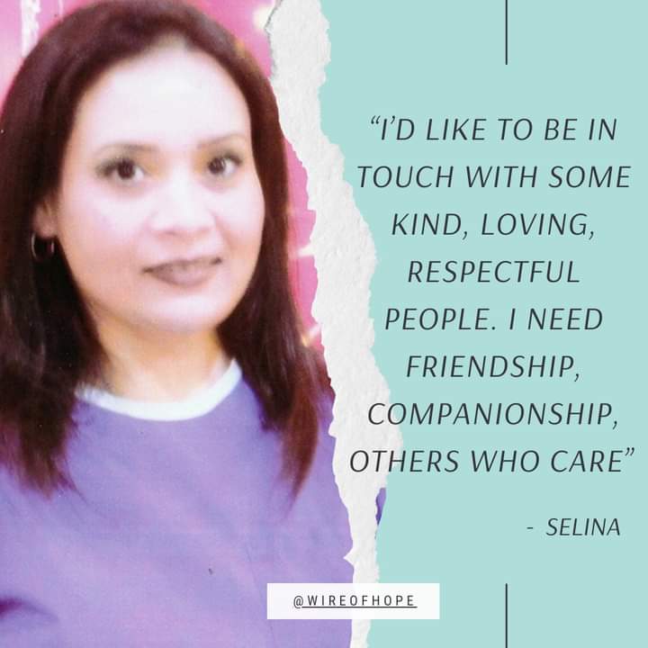 Wire_of_Hope's tweet photo. Find out more about Selina & our prison penpals on https://t.co/Vs29IOZxSk! ๐จ๐ฎ #prisonpenpal #writeaninmate #freeinmatepenpallistings #writeaprisoner #meetaninmate #prisoncorrespondence #legitimateprisonpenpals #inmatepenpalsonline #prisonpenpalprogram #makeafriend https://t.co/U0c1kbCjNO