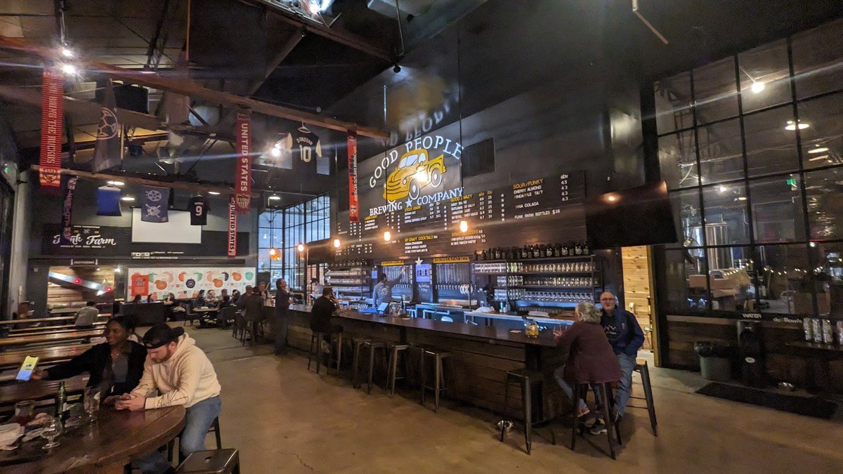 brewerytravels's tweet photo. Brewery 1079: @GPBrewing. Birmingham, AL. Fav beer: Cherry Almond Sour. Founded in 2008, this is the largest brewery in the state! They are located across the street from Regions Field and have a large, modern taproom. Oh, and it's dog-friendly! #ALbeer https://t.co/PppLCZHVnM