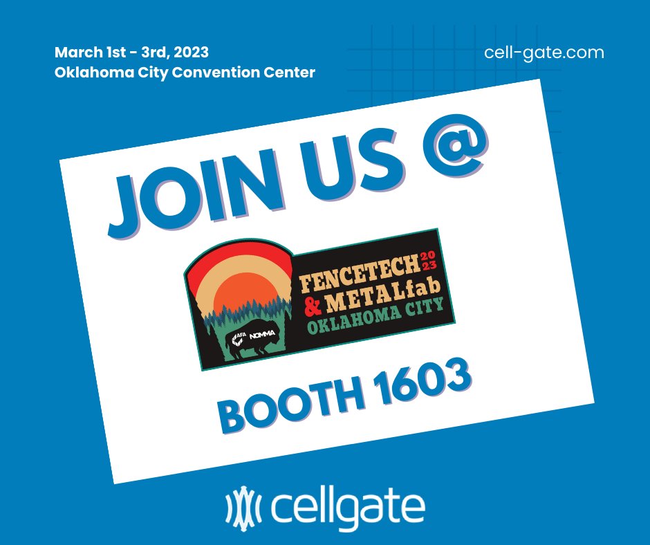 cellulargate's tweet image. We leave for Fencetech in a week -- and have a lot of new things to show the access control world while there!  Come see us at booth 1603 for an OmniPoint demonstration and to learn about some of the great new dealer incentives we have for 2023.

#fencetech2023
#accesscontrol