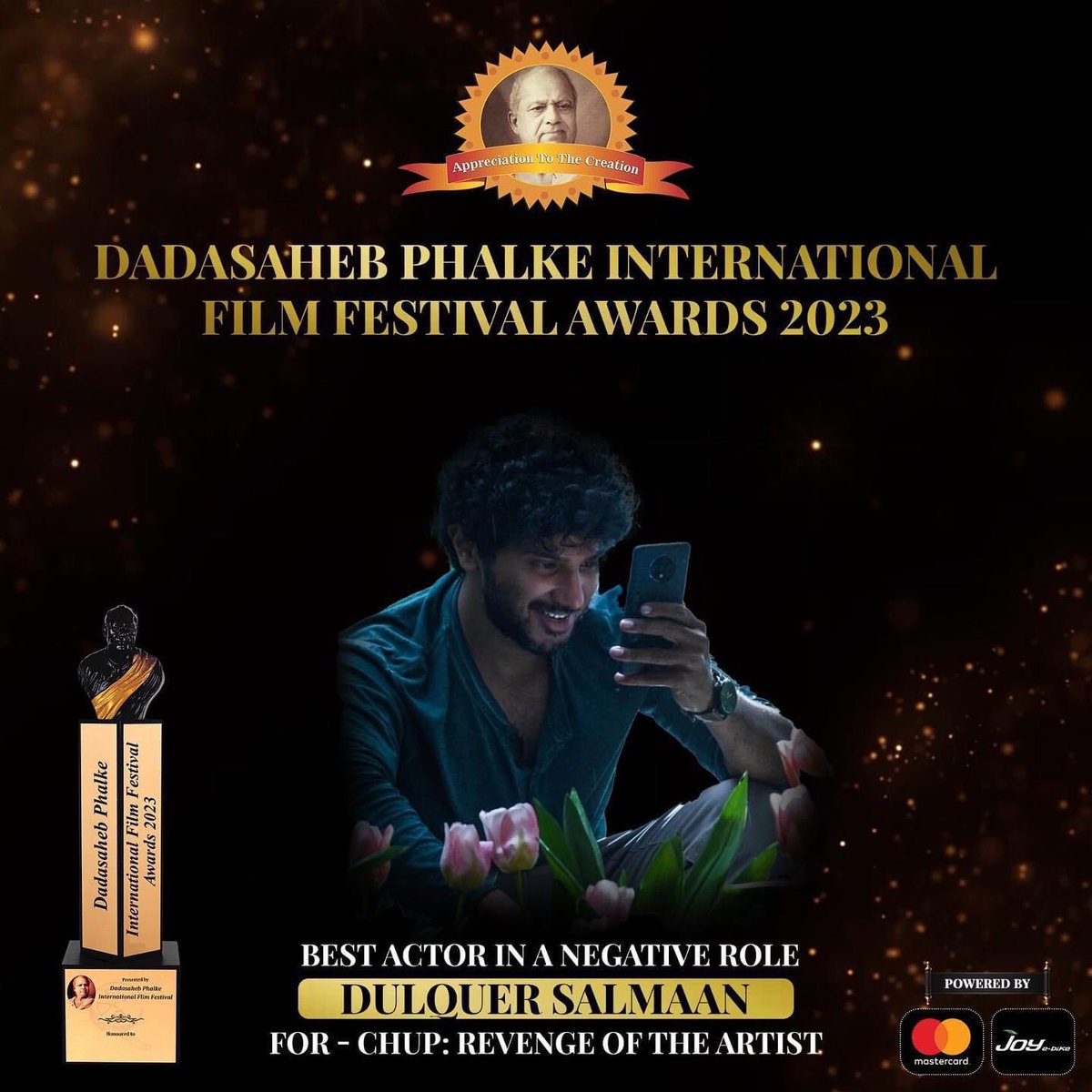 Congratulations to you @dulQuer sir for winning best actor in negative role for #Chup movie at #DadaSahebPhalkeAwards2023 You truly deserve this. Lots of❤️ From Assam .Many more to come🌺 #DulquerSalmaan @DulquerTn @DQsWayfarerFilm #dulquer @DulquerTrends_ @Dulquer_stateFc