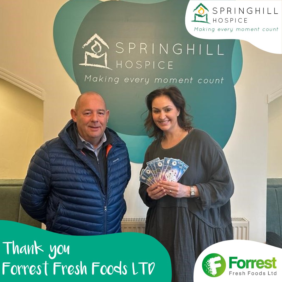 <a href="/forrest_foods/">Forrest Fresh Foods</a> were given £130 of Love to Shop vouchers by Kellogg’s, which they have kindly donated to Springhill Hospice! Thank you Forrest Fresh Food LTD for your generosity! 💚