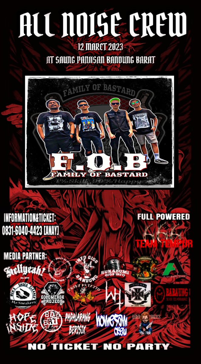 “ALL NOICE CREW”
Bandung Barat 🌻🍻 #familyofbastard