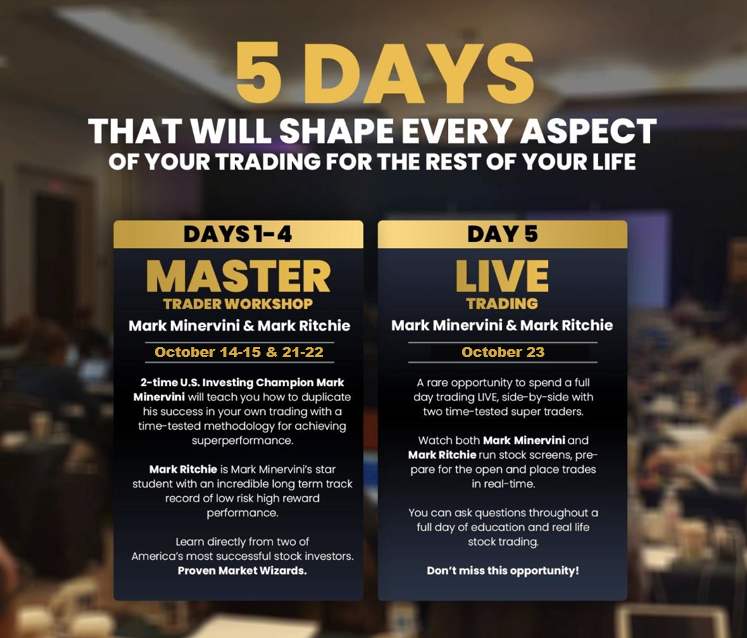 markminervini's tweet photo. Now open for registration!  2023 Master Trader Program Superperformance Workshop - ONLINE. 
A one-time Early-Bird Special $500 DISCOUNT is available until midnight February 28, 2023.  IT IS THE ONLY DISCOUNT OF THE YEAR! -- ACT NOW! Limited spots.  https://t.co/UwipAvhGI7 https://t.co/nEBeS097um