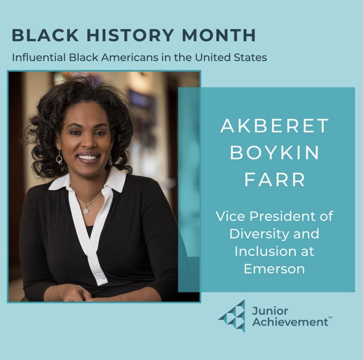 JAWabashValley's tweet photo. Akberet Boykin Farr, JA USA Board member is making history!  Check out our Facebook to read more about Akberet Boykin Farr!! https://t.co/uirazSxxsV