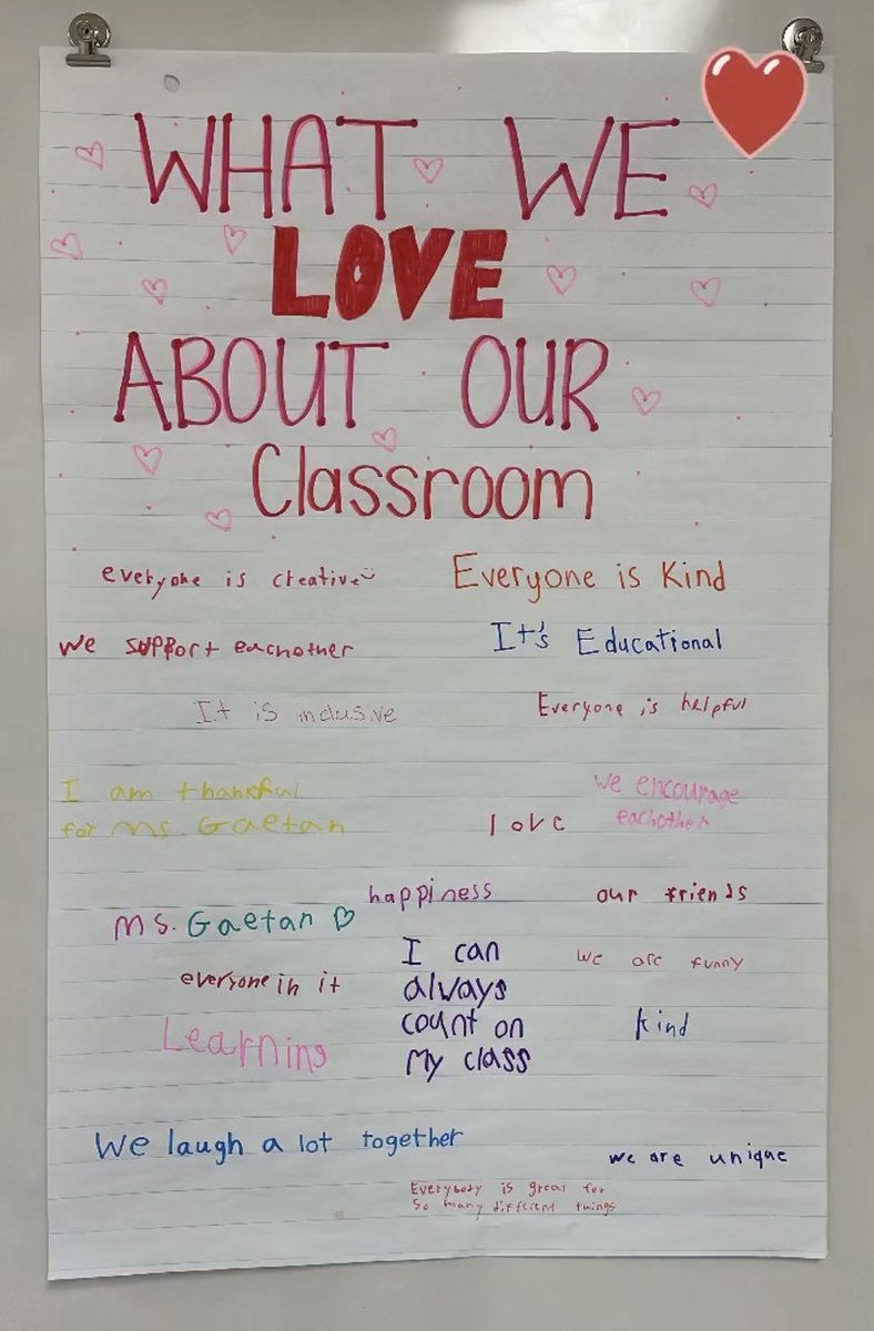 MsGaetan's tweet photo. What we ❤️ about our grade 3/4 classroom! Building a safe, inclusive, and fun learning environment is a top priority in room 114! https://t.co/oxRYk4yGxm