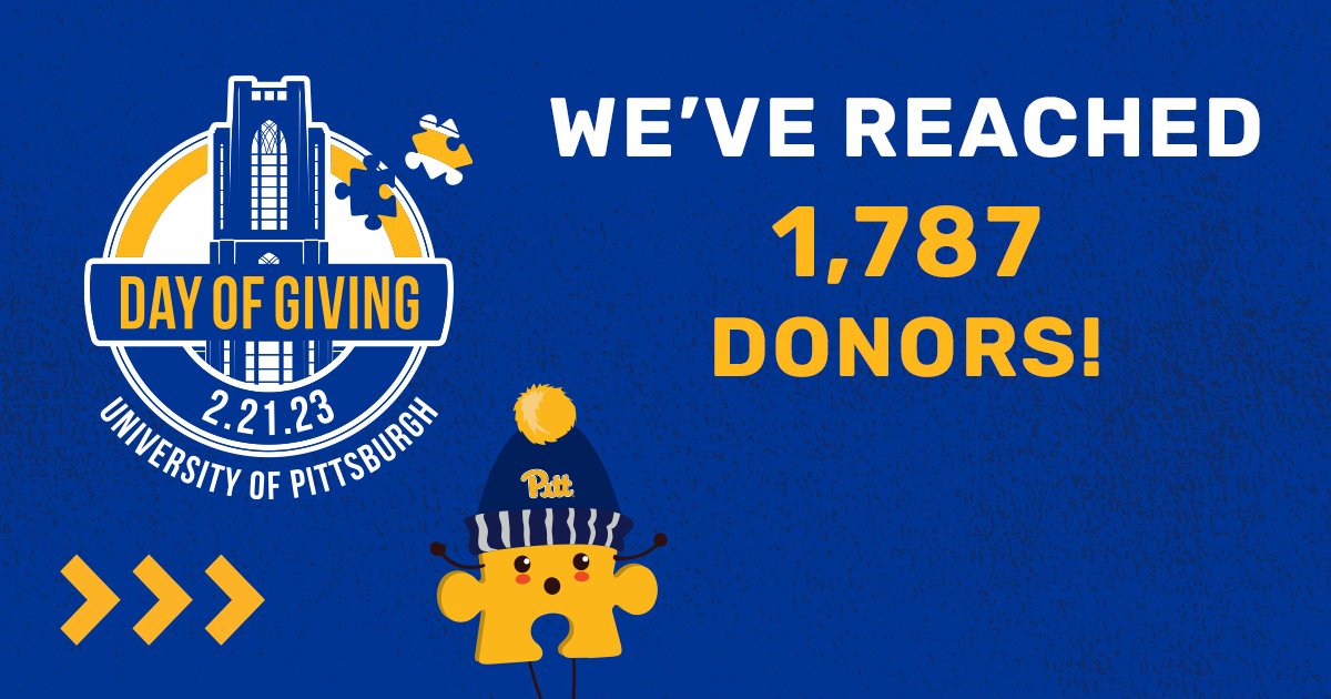 Shout out to our 1,787th donor, Katie Sears, who supported the Human Engineering Research Laboratories (HERL) 💙💛