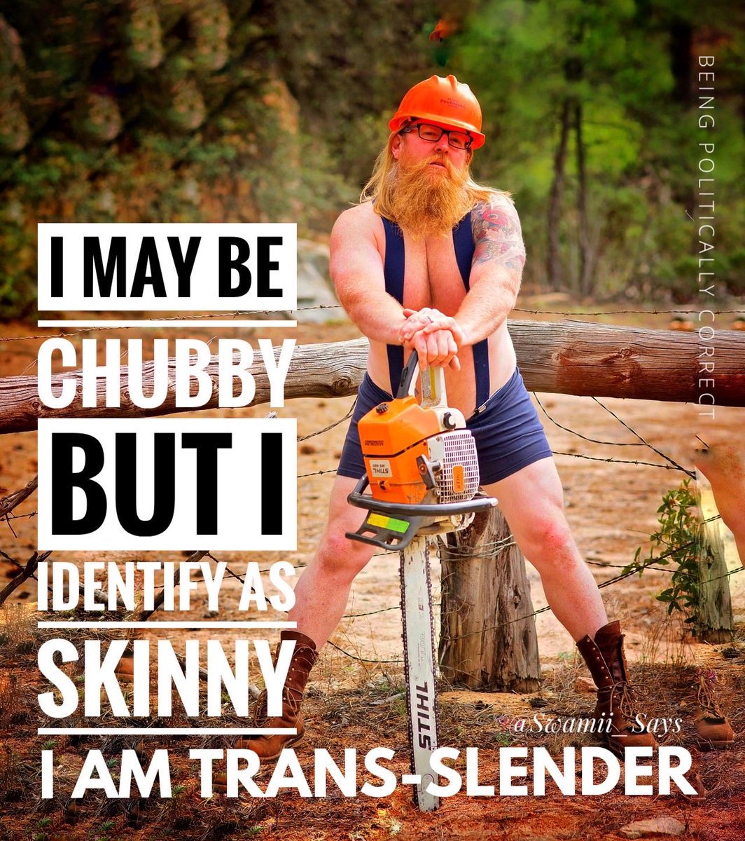 Swamii_says's tweet photo. I am Trans-Slenderโฆ #MindIT
๐
#BeingPoliticallyCorrect https://t.co/Grr5JcRCxI