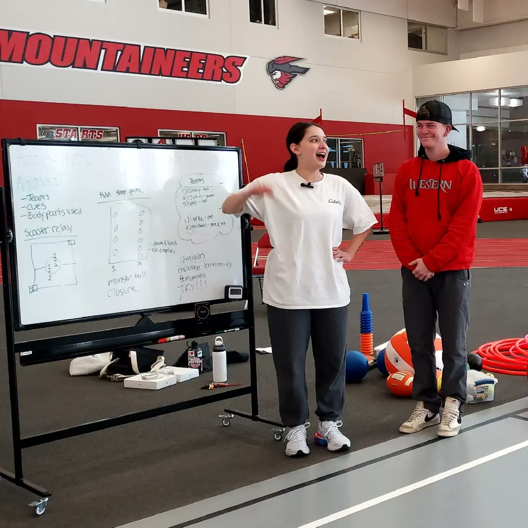 ess_western's tweet photo. Creative peer lessons with the hybrid model of Game-Based Approach and Sport Education were demonstrated in the throwing and catching lesson and the whiffleball lesson in ESS 392 Methods for Secondary Physical Education. Well done!! #sporteducation #gamebasedapproach https://t.co/3ty3orYSEH
