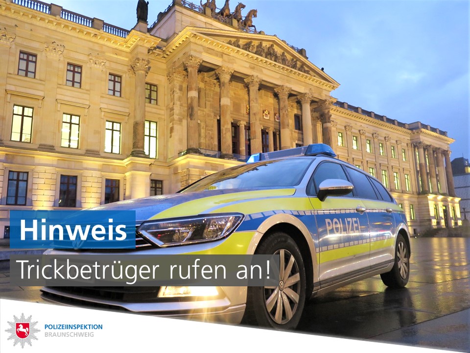 "Hier ist die Polizei, Ihr Sohn hat einen Unfall verursacht! Zahlen Sie 50.000 Euro, dann muss er nicht ins Gefängnis."

⚠ Hierbei handelt es sich nicht um Polizeibeamte, sondern um Straftäter!
⚠ Sofort auflegen!
⚠ Niemals Geld übergeben!

Warnt auch Familie und Freunde.

*we