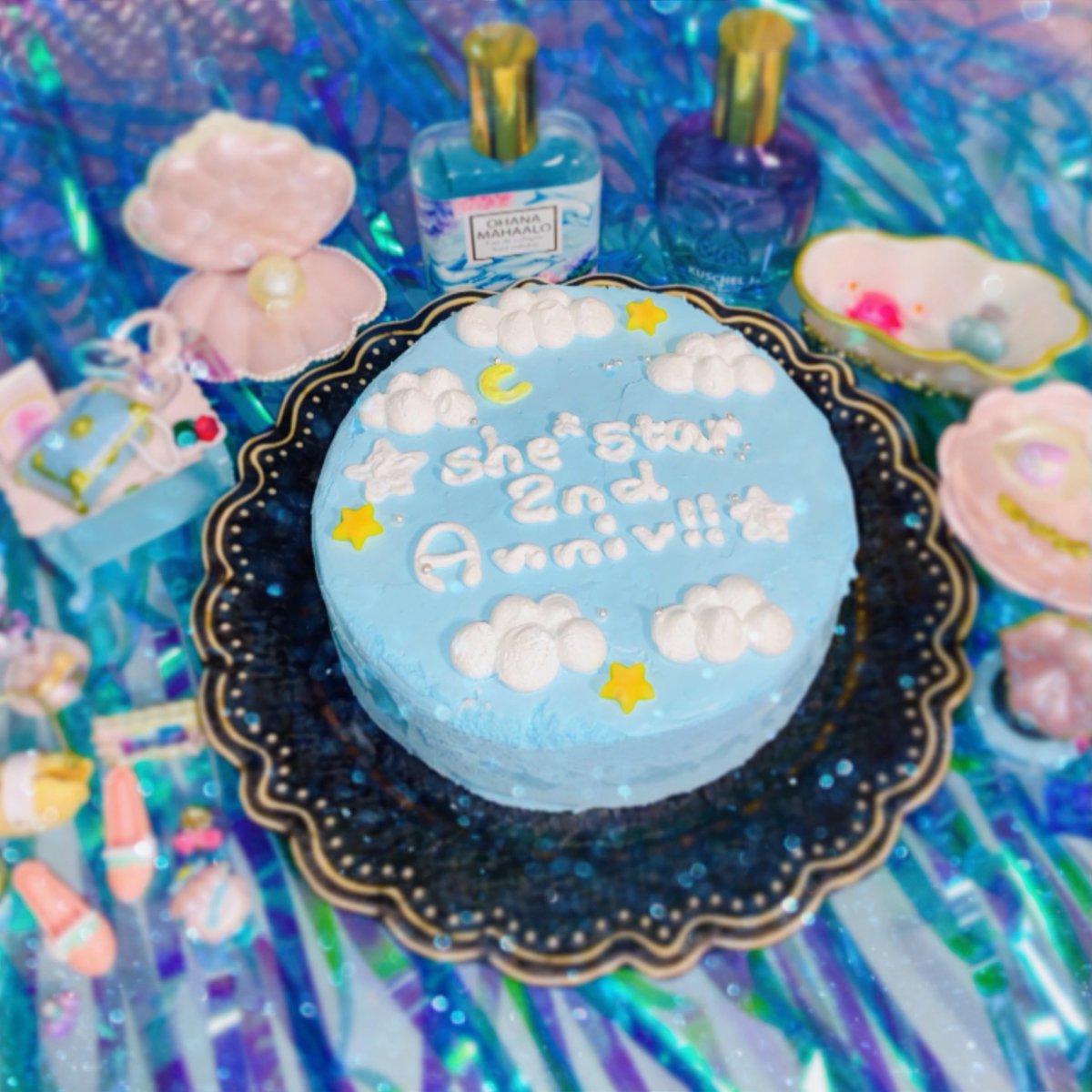 sumu_nimu's tweet photo. @_IDRAG
🫧☁️今年のケーキ🐬🫧 https://t.co/d5iTge5XoX