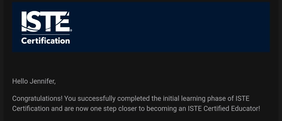 I made it through the 1st phase of the #ISTECert process! Now, I start building my portfolio. I'm feeling a bit overwhelmed trying to wrap my head around the requirements. Can I really do this?!