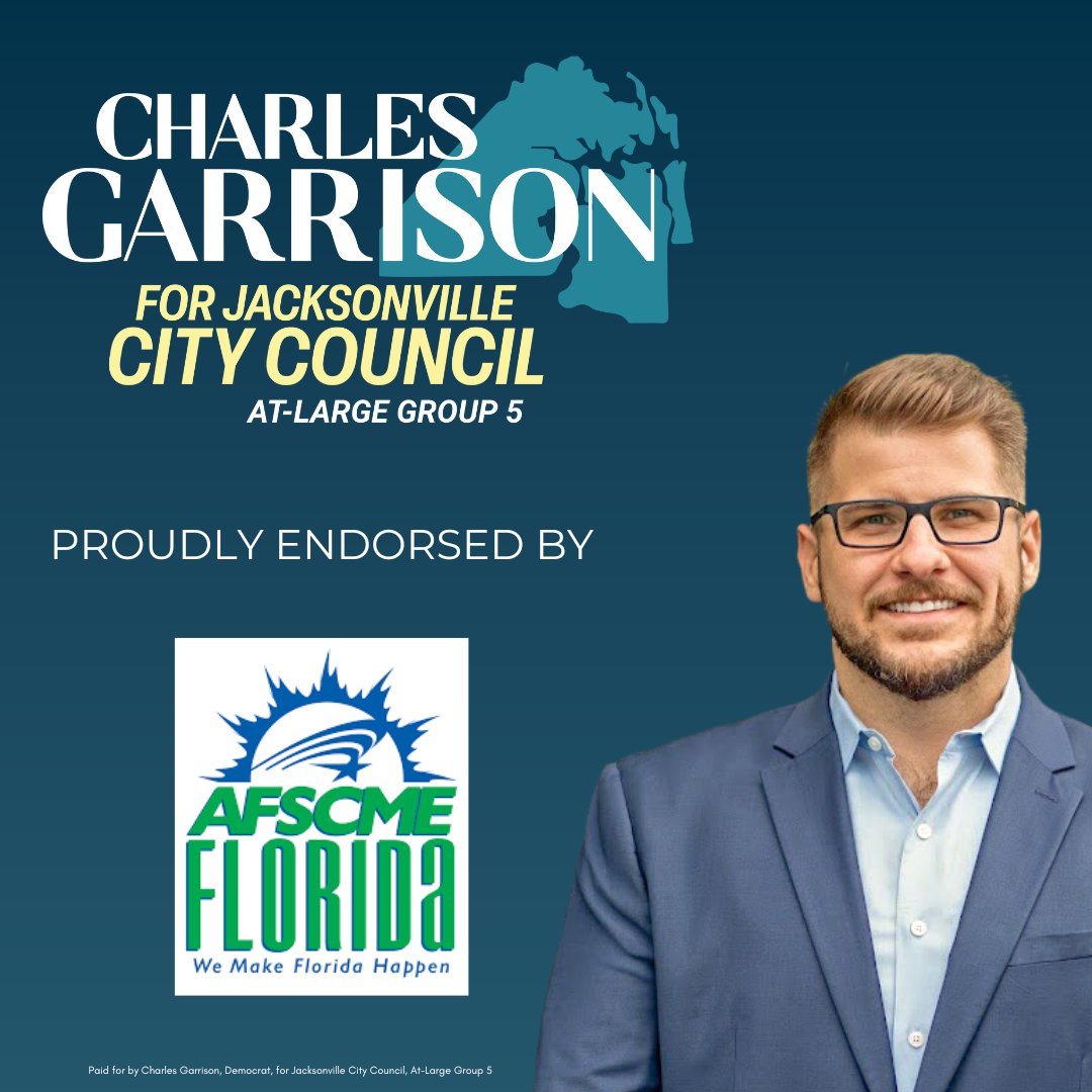 Proud to have received the endorsement of @AFSCMEFL! Together, we'll work to build a safe, welcoming, and vibrant city, create jobs for everyone, and support our city's neighborhoods and communities. #BuildForward #UnionStrong