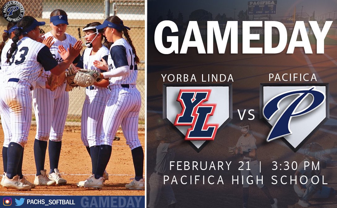 Pacifica High School Softball🥎 on Twitter "Mariners will host Yorba