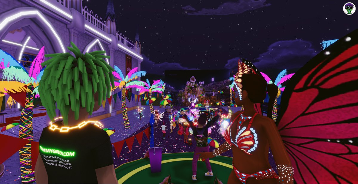 JsCoincollector's tweet photo. The last day of #MVCW, but not the last! What better place to celebrate it than at @TheHolyOnesNFT where love is mutual, sins are forgiven and joy is plentiful, just like the spirit of the carnival.
@Decentraland #Metaverse #DCL #Decentraland @NickRomanoA #carnival2023 #Carnival https://t.co/CPnhNdtGAv