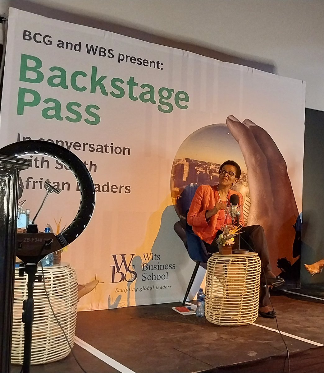 witsbschool's tweet photo. Corporate #SouthAfrica's tone has changed with the changing political landscape, says @fakude_nolitha, chair of the Anglo American management board in South Africa. In fact, it has regressed since Mandela's time - Backstage Pass live recording @BCG https://t.co/iBziCnGnBb