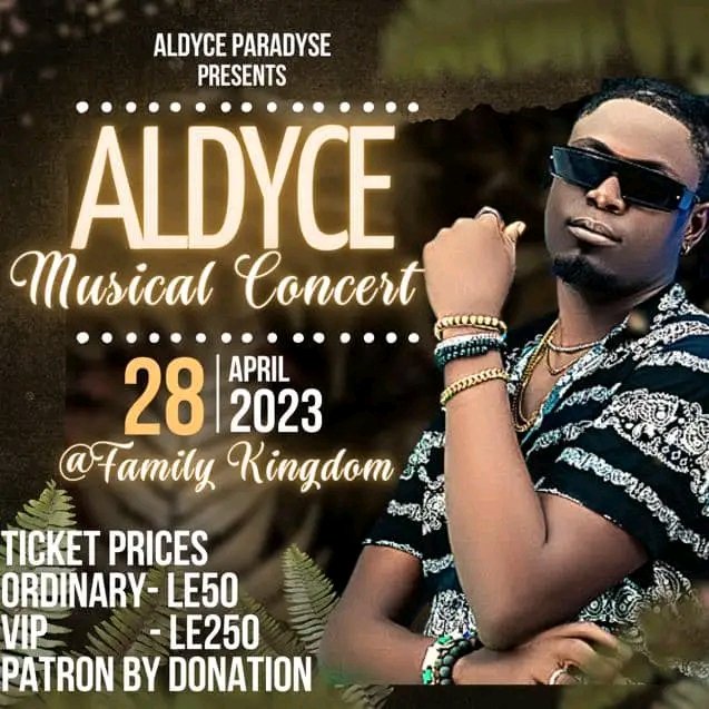 BILLSONB1's tweet photo. #ALDYCE 
Freetown Finest
Hosting his Musical concert 
On the 28th April 2023 at family kingdom
Please safe the date and don't miss out
It gonna be massive
Entrance fee 50K 
Small money n enjoy big and comfortable
Kindly follow my page please 😊🙏
For more updates
@AlDyce https://t.co/llO2tn6uoh