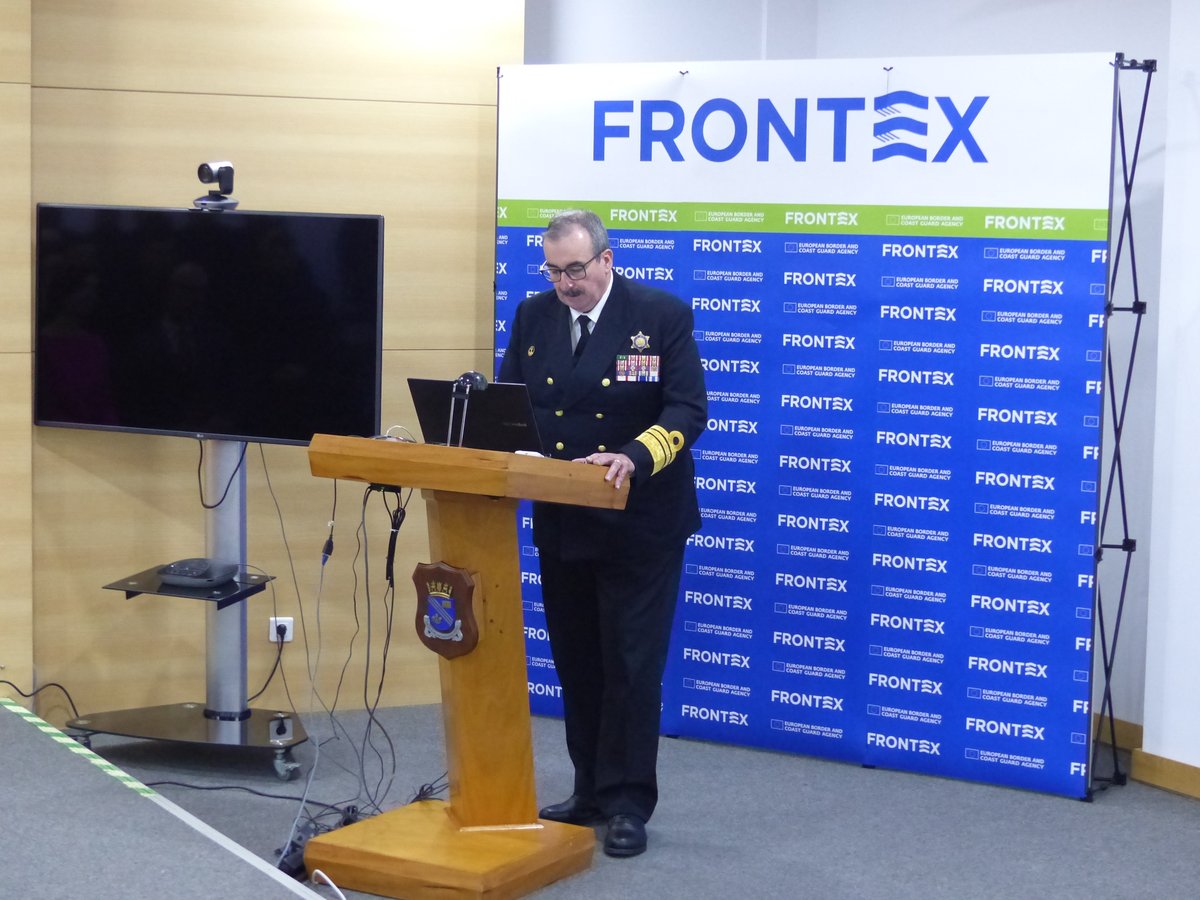 amn_portugal's tweet photo. A @Frontex , em articulação com a #AutoridadeMarítimaNacional, com o apoio da @MarinhaPT , iniciou hoje o programa de formação do “Basic Training Programme for the European Standing Corps Category 1” destinado aos futuros agentes da #AgênciaFRONTEX https://t.co/3KtdZizT2T