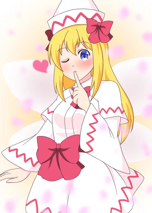 ないしょですよー#リリーホワイト #東方project #東方 #touhou 