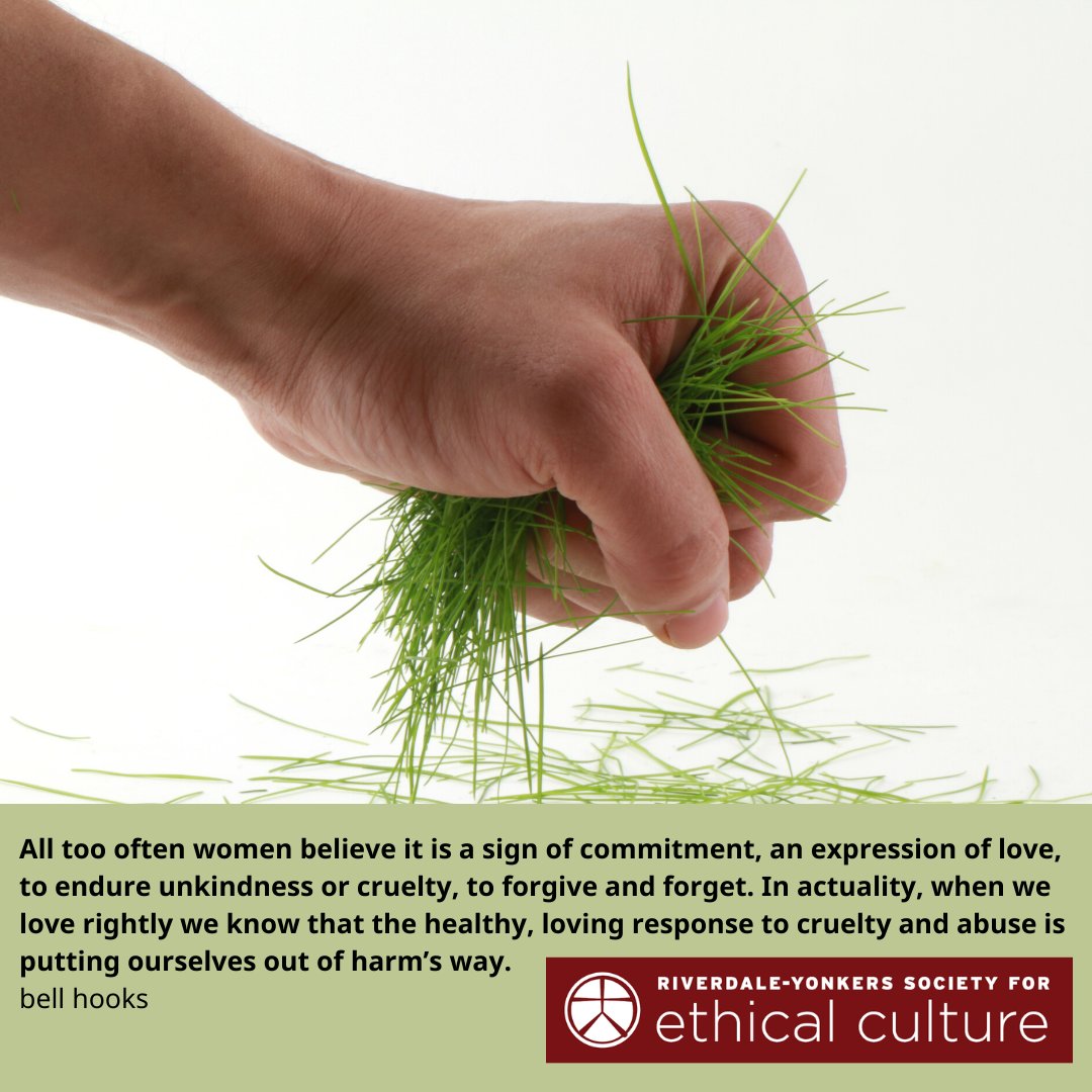 "In actuality, when we love rightly we know that the healthy, loving response to cruelty and abuse is putting ourselves out of harm’s way." 
bell hooks