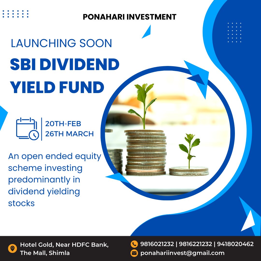 Ponahari Investment on Twitter "SBI Dividend Yield Fund launching soon