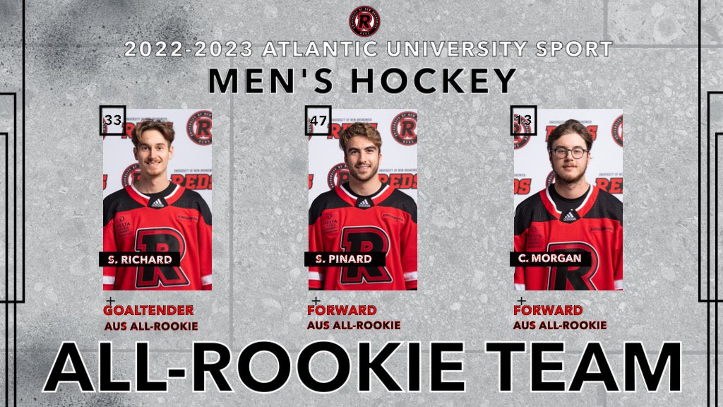 ⚫️🔴Congrats to our All Rookies: 

G Samuel Richard
F Simon Pinard
F Cody Morgan

Great job Men‼️