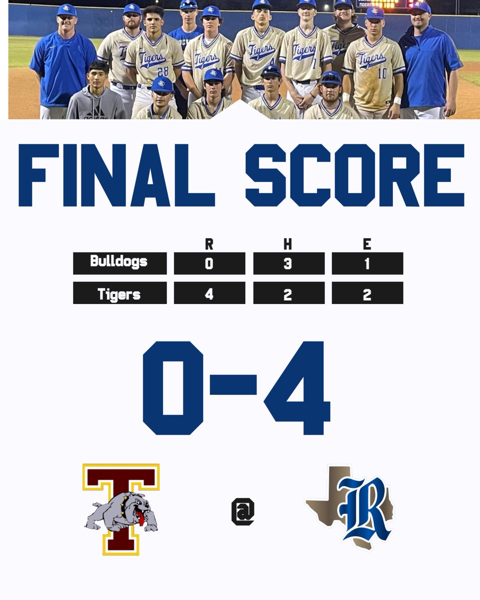 rtxtigers's tweet photo. The Tiger baseball team opened the season last night with a 4-0 victory over the Thorndale Bulldogs. Mason Willard and Jesus Bocanegra combined for a 3 hit shutout with 12 strike outs! The Tigers will return to action this weekend as they travel to a tournament in Schulenburg. https://t.co/4bmxycDZ2C