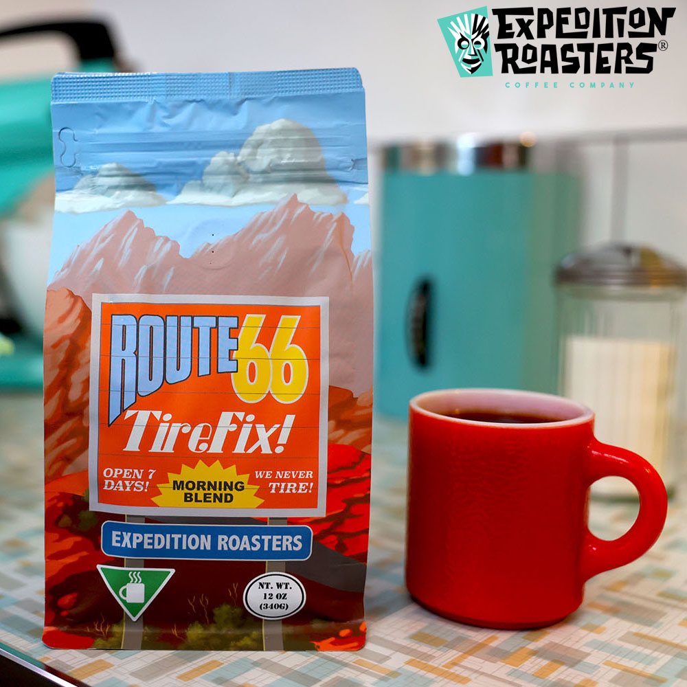 ExpeditionRoast's tweet photo. Get your motor running every morning with this smooth morning blend
Route 66 Tire Fix is full of rich cocoa and nutty flavors, all with a balanced acidity
https://t.co/k1g3M0YRfR
#morningcoffee #coffeetime #route66 #cars #caffeineandoctane #carsandcoffee #coffee #coffeemorning https://t.co/jAntk26Bav