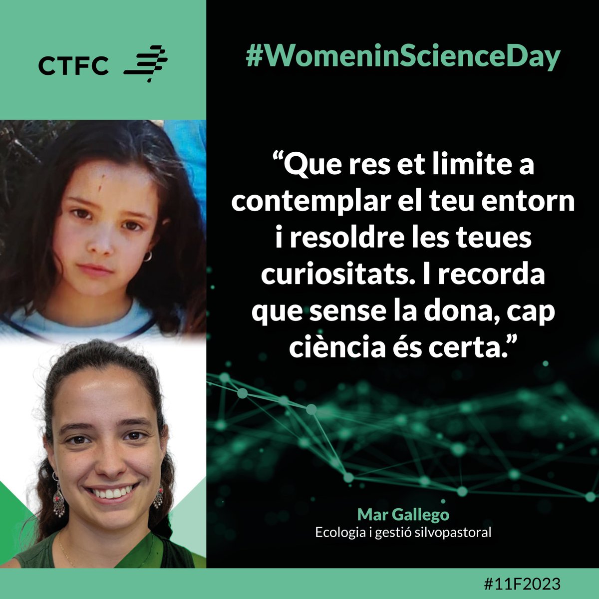 ctforestal's tweet photo. #11F2023 #11F2023CTFC💜 #DiaDonaiNenaEnCiencia #womeninscienceday https://t.co/H5LeKQdy0T