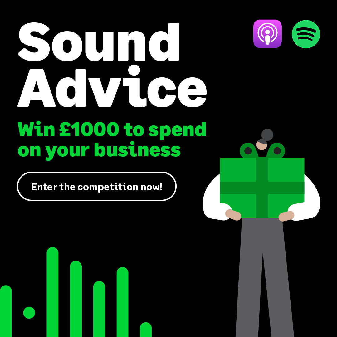 .@GoProposal’s joined up with @sageuk
 to launch a #SoundAdvicePodcast competition! 
Whether you need software or supplies, WIN £1000 to kit out your business.  

Simply:
1. LIKE & RT 
2. COMMENT #SoundAdvicePodcast 
3. RATE & REVIEW the Podcast on Spotify or Apple 

Good luck!🍀