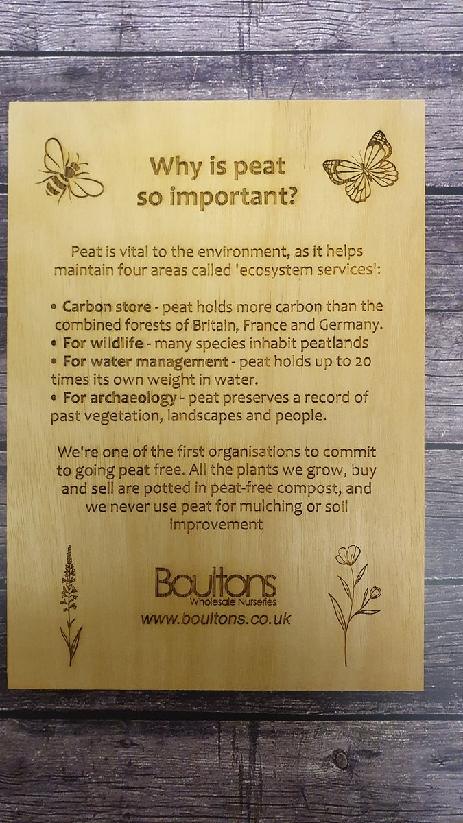 BoultonsWhsale's tweet photo. Our laser printer is busy today making bespoke customer information boards. These examples are using marine grade, FSC certified plywood for outdoor use. 
#peatfree #sustainable #customerservice https://t.co/wxeps3VNYv