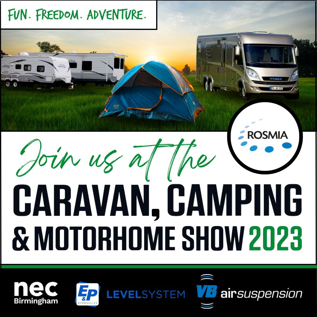 <a href="/RosmiaUK/">Rosmia</a> will be joining <a href="/VBAIRSUSPENSION/">VB-AIRSUSPENSION</a> and <a href="/EPHydraulics/">E&P Hydraulics UK</a> at The Caravan, Camping &amp; Motorhome Show, from 22nd-26th Feb at <a href="/thenec/">The NEC</a> Birmingham - stand 3068. 

Don’t miss out on this go-to event for anyone who loves touring and exploring! 

#exploremore #thegreatoutdoors
