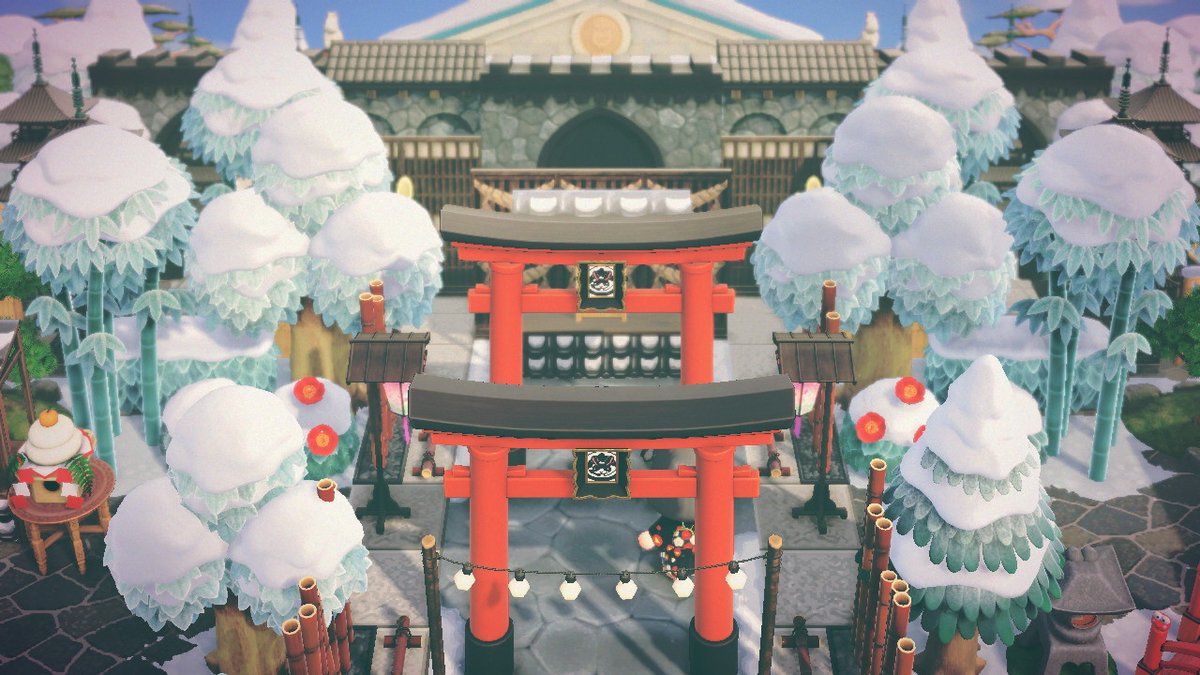 no humans lantern outdoors stairs torii scenery pokemon (creature)  illustration images